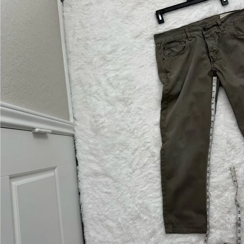 Rag & Bone Standard Issue Fit 2 Slim Leg Jeans Distressed Pants Khaki Gray - Picture 11 of 11